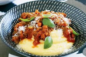 Creamy Polenta with Savoury Mince