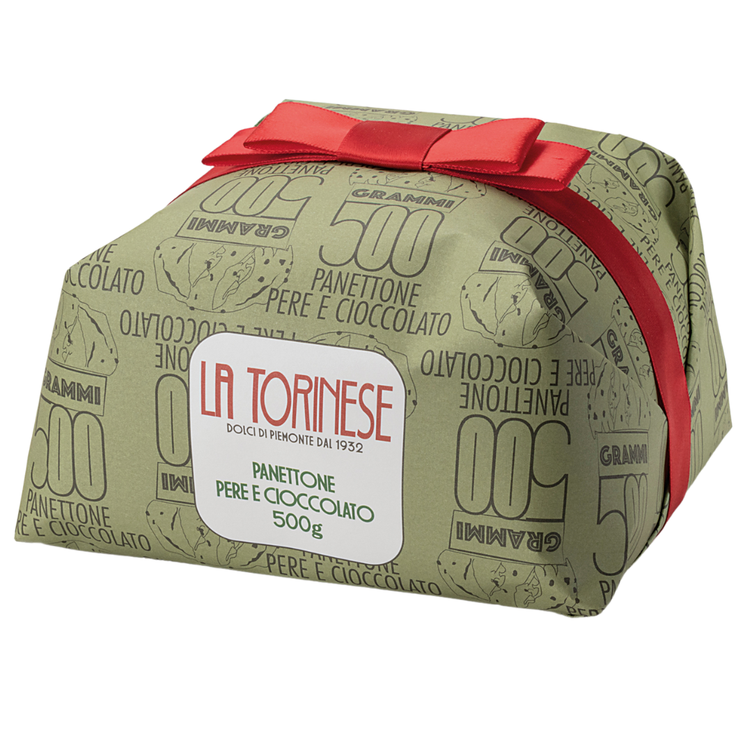 La Torinese | Panettone Pear/Chocolate Hand Wrapped 500G