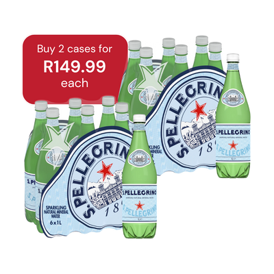 S.Pellegrino | Sparkling Mineral Water PET 2x Cases 6X1LT